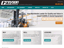 Tablet Screenshot of greysonequipment.com
